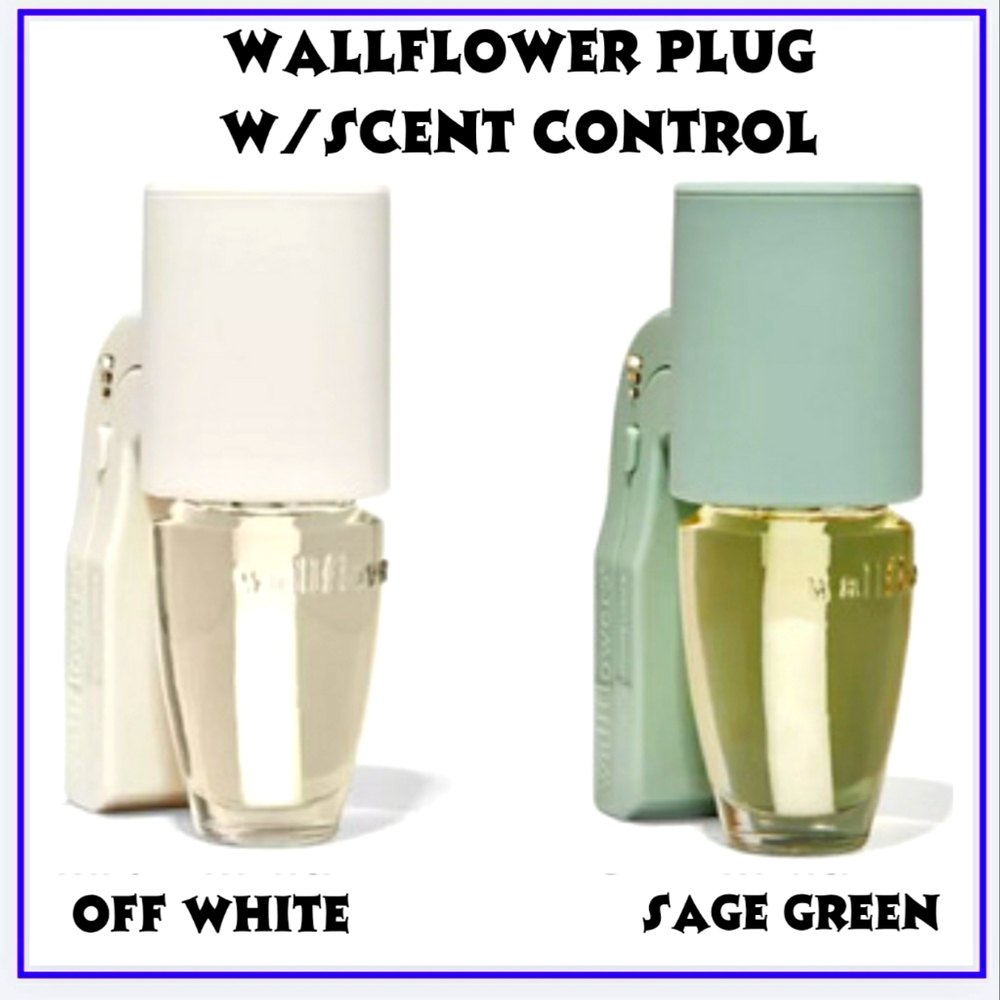 🔥NWT / WALLFLOWER PLUG w/SCENT CONTROL 🛑OFF WHITE LEFT🛑
